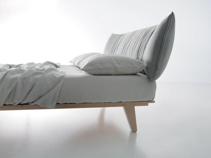 Caccaro Двуспальная кровать из ткани с мягким изголовьем Letti tessili sun-id-1494971 - Вид №1