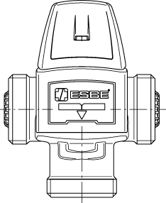 3110 50 00 VTA352Ротационные клапаны » Esbe серии VTA350, VTA550  - Вид №1