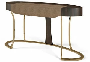 Bellotti Ezio Туалетный столик со столешницей из черного дерева, обтянутый кожей Hotel de ville 2016-87