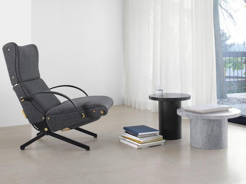 e15 Круглый мраморный журнальный столик в современном стиле для гостиной  Es08  - Вид №3