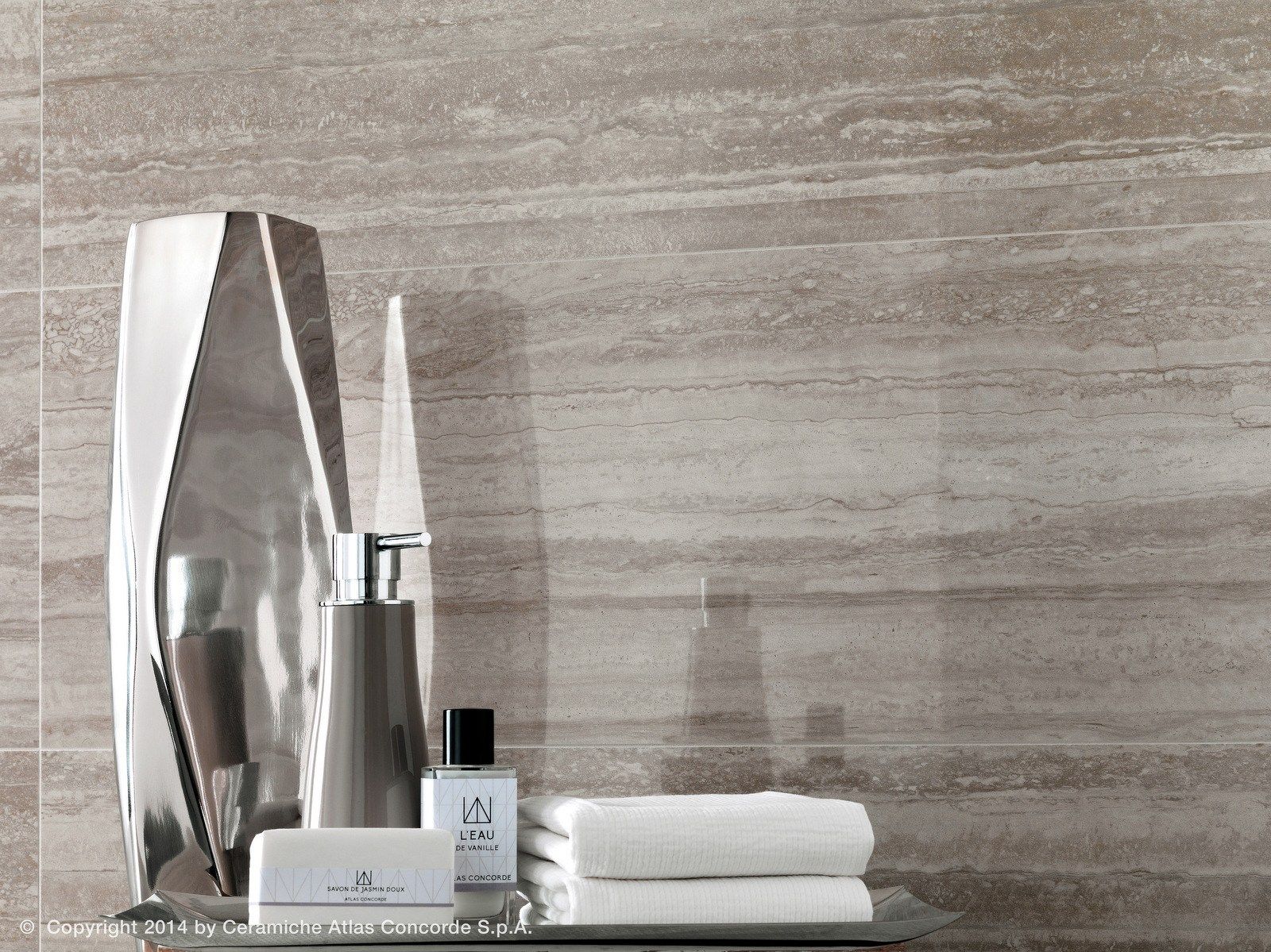 Белое керамическое покрытие с эффектом мрамора Atlas Concorde Marvel Pro ARCH-00130235 - Вид №9