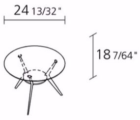 Alias Круглый журнальный столик Biplane sun-id-1509587 - Вид №2