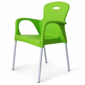 Стул с подлокотниками пластиковый зеленый Remy Green AFINA ДИЗАЙНЕРСКИЕ, REMY 130610 Зеленый