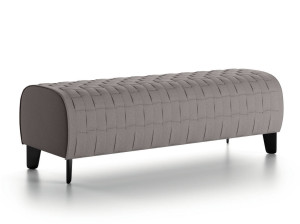 Мягкая скамейка из ткани