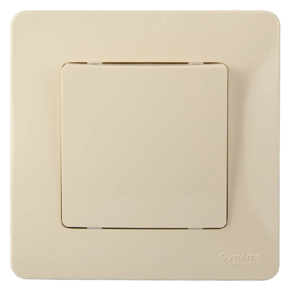 Выключатель встраиваемый Systeme Electric Blanca 1 клавиша цвет бежевый STLM-2017061 - Вид №1