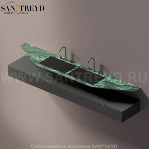 AELLN0AA22426VD Подвесная раковина настенная прямоугольная Agape Ell