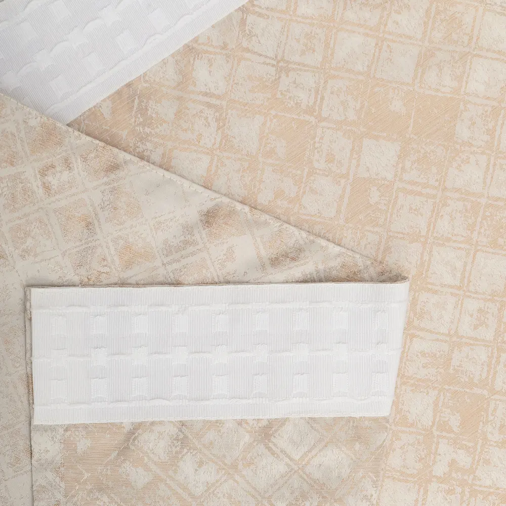 Штора на ленте Noida 140x280 см цвет бежевый AMORE MIO STLM-2097164 - Вид №2