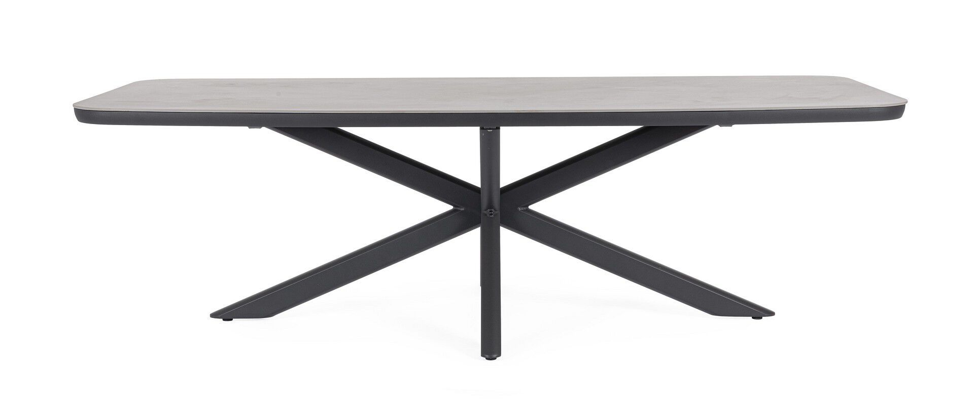 Прямоугольный садовый стол из спеченного алюминия и камня BIZZOTTO ISACCO ARCH-00059273 - Вид №1