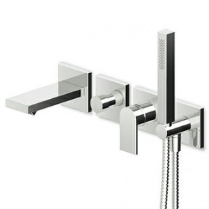 ZHI451 - R97913 Встраиваемый однорычажный смеситель для душа для ванны с настенным переключателем, ручной душ Z94178, гибкий 1500 мм, соединения. Zucchetti Him