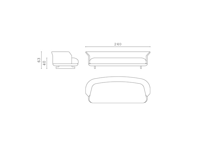 4-местный кожаный диван CPRN HOMOOD Shapes 2025 ARCH-00107698 - Вид №2