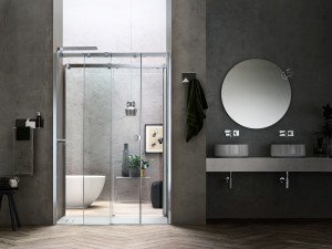 Нишевая душевая кабина с раздвижной дверью