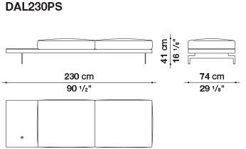B&B Italia 3-х местный тканевый диван Dock sun-id-1376507 - Вид №205