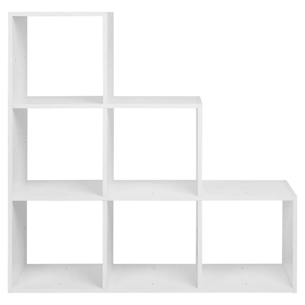 Стеллаж KONSENSA Руан 6 секций 104x104x31.7 см ЛДСП цвет белый STLM-2150133 - Вид №5