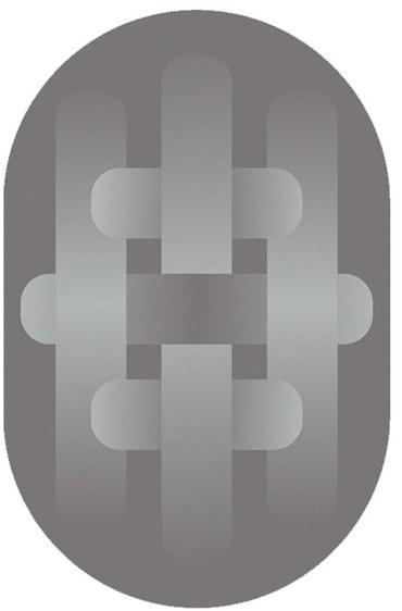 HC28 Cosmo Овальный коврик с геометрическими мотивами  76c010-15  - Вид №5