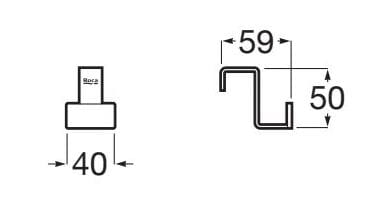 Металлическая вешалка для полотенец Roca Экстра ARCH-00029141 - Вид №2