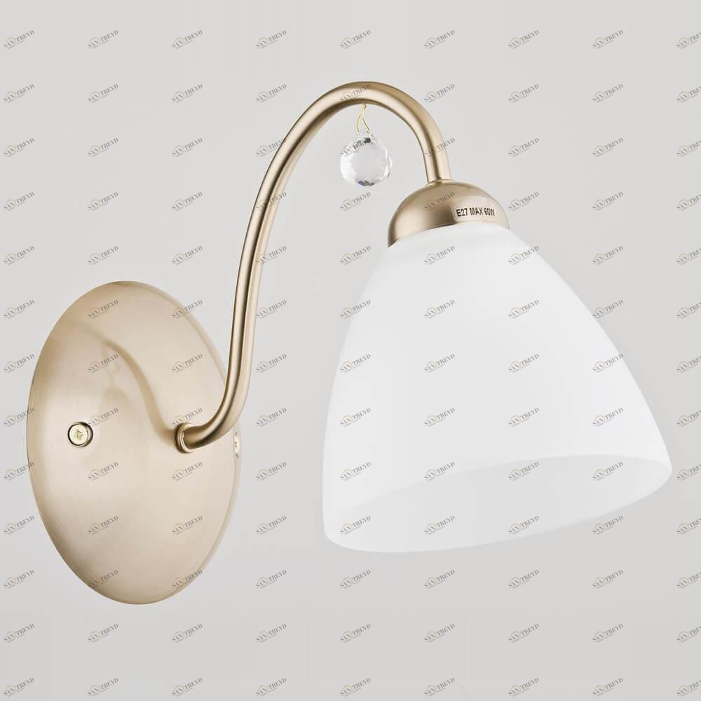 Бра со стеклянным плафоном белое Amarillo Patyna 23750 ALFA AMARILLO 00-3928592 Белый 