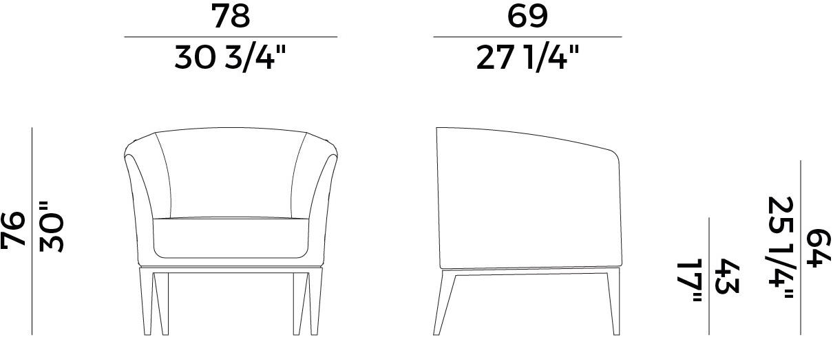 Potocco Кресло из экокожи с подлокотниками Venus 757/pb - Вид №4