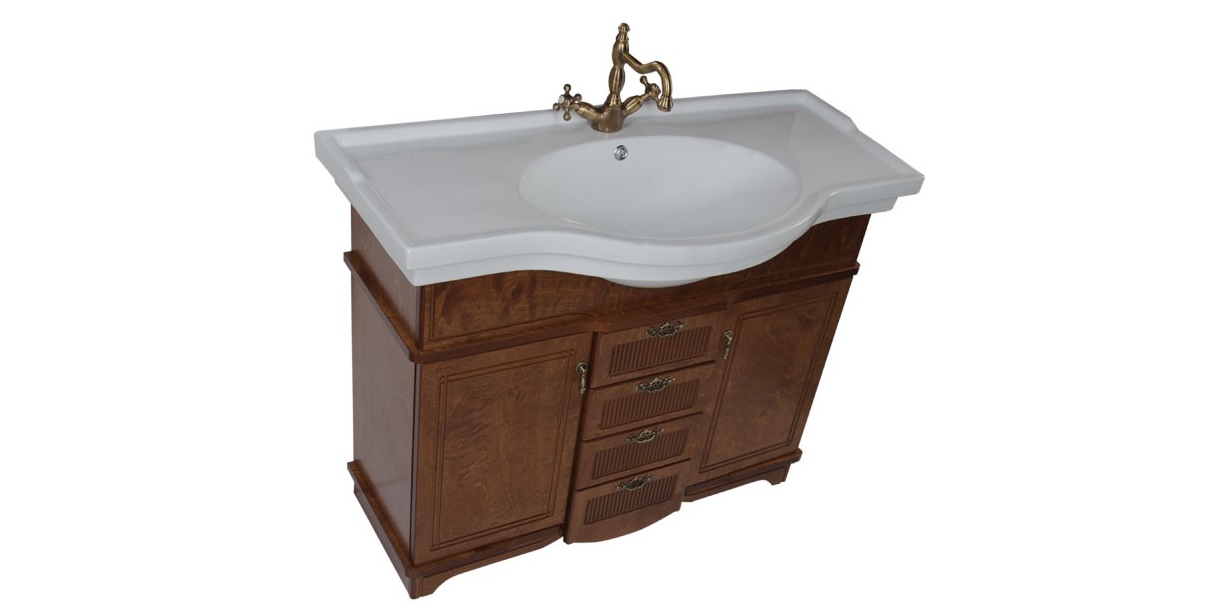 Комплект мебели Aquanet Луис 110 темный орех 00173200 - Вид №3