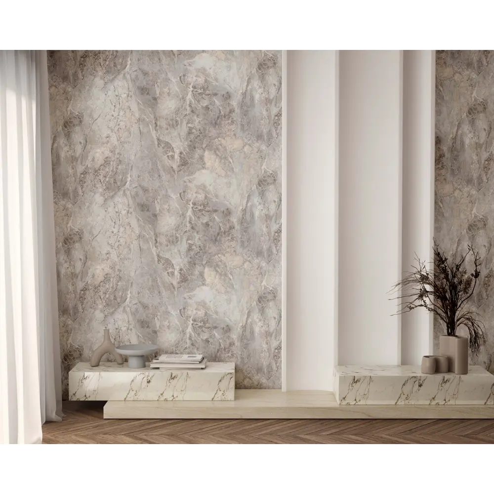 Флизелиновые обои АРТЕКС Орион - элегантный коричневый для стильного интерьера 89385513 STLM-1426640 - Вид №3