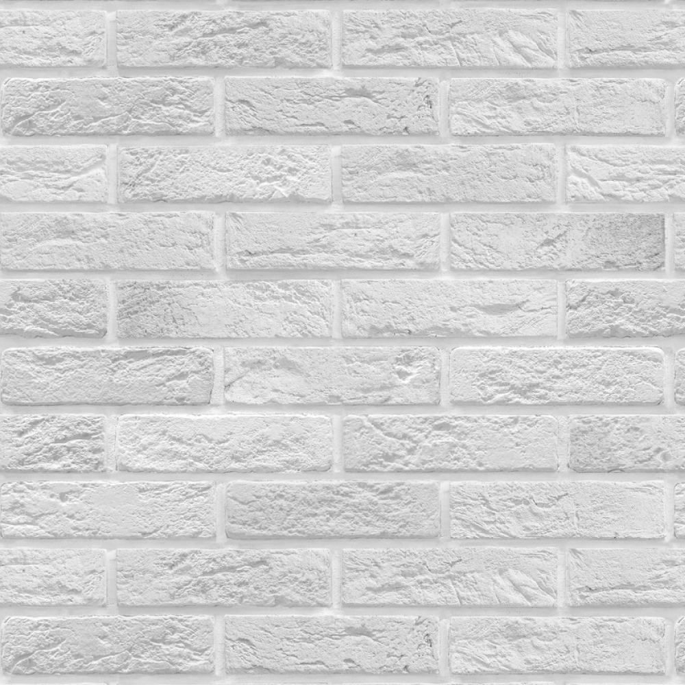 Кухонный фартук АБС Кирпич белая пудра (600*3000*1,5мм) Stella Standart STSR-965