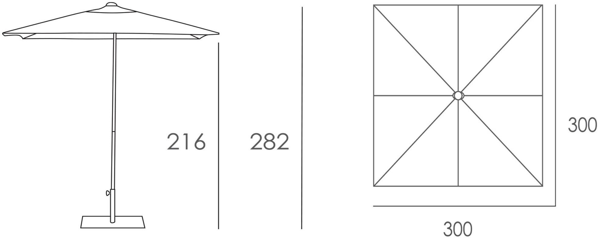 Ezpeleta Квадратный перерабатываемый зонт из алюминия и олефина  Sgao10c3000520p  - Вид №3