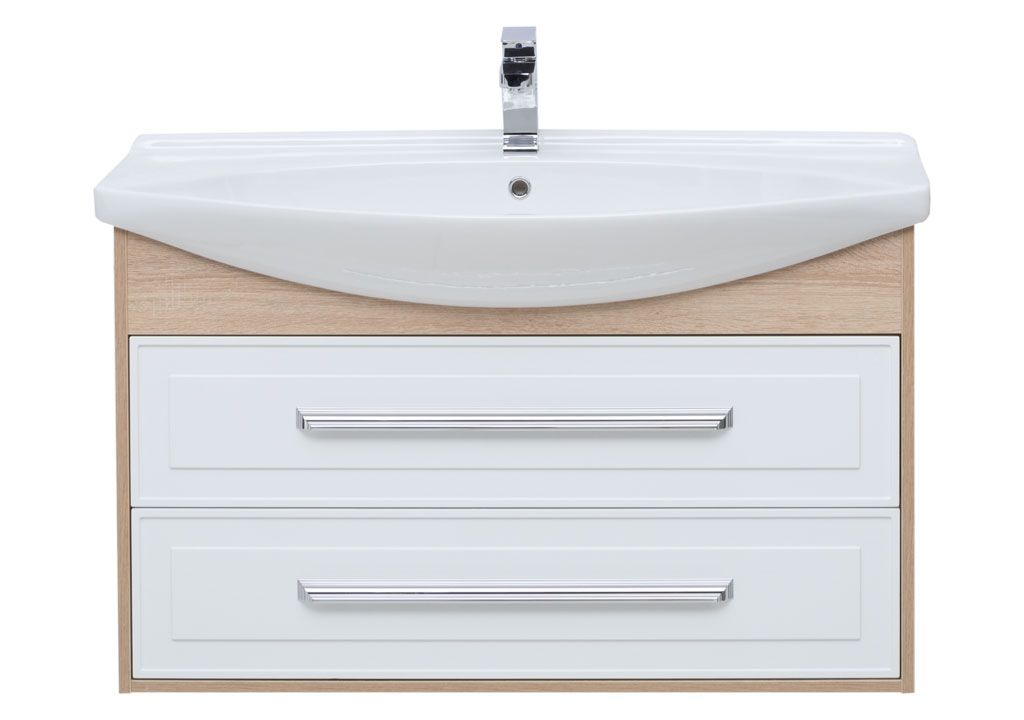 Тумба с раковиной Aquanet Остин 105 дуб сонома/белый 0020173200175449 - Вид №2