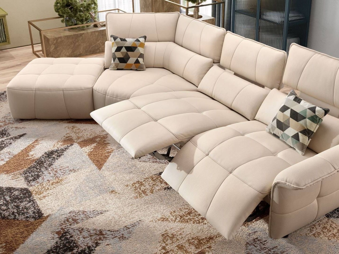 Кожаный угловой диван Sofanella Adria ARCH-00024311 - Вид №2