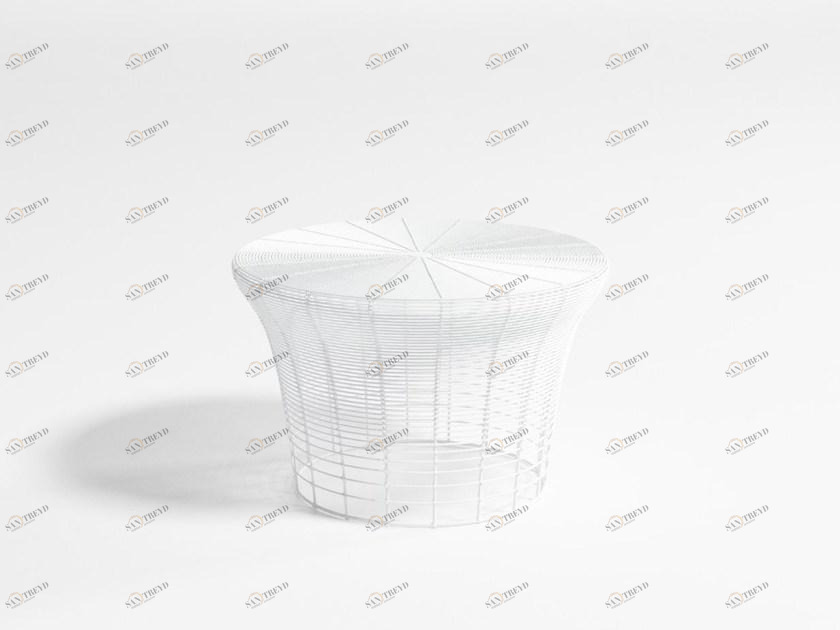 GANDIABLASCO Низкий садовый табурет из нержавеющей стали Aram sun-id-1480266