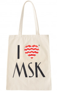 514821 Холщовая сумка "I Love MSK" Heart Of Moscow