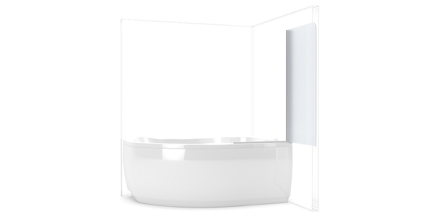 173656 Душевое ограждения на борт вынны Aquanet Россия AQ1 - Вид №2