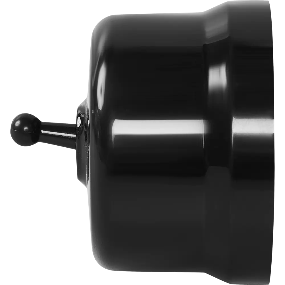 Выключатель Electraline одноклавишный в глянцевом черном исполнении 84229212 Лофт STLM-0047240 - Вид №3