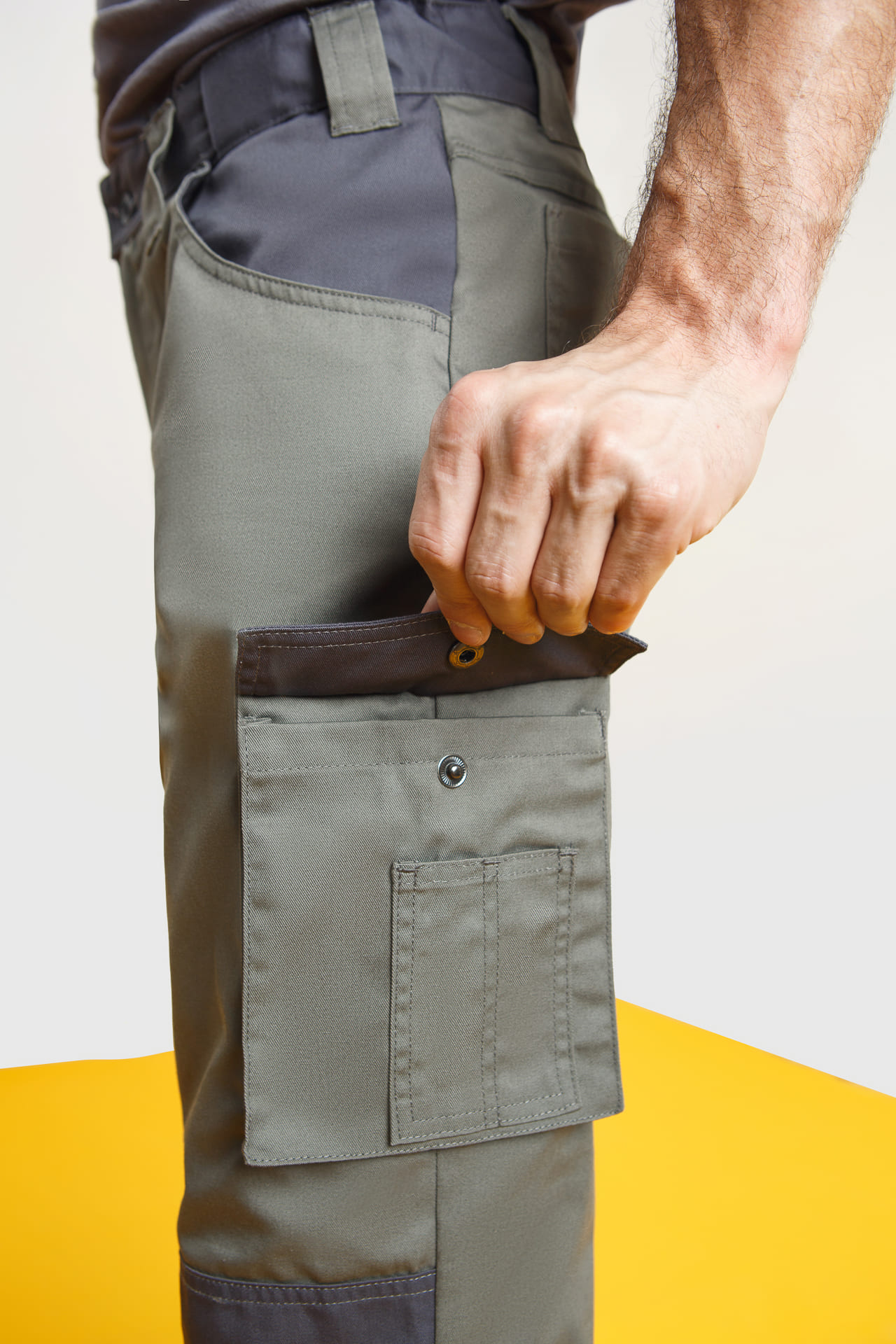 4974817 Костюм  NEW серый хаки графит STATUS  Летняя спецодежда  размер 52-54/182-188  - Вид №14