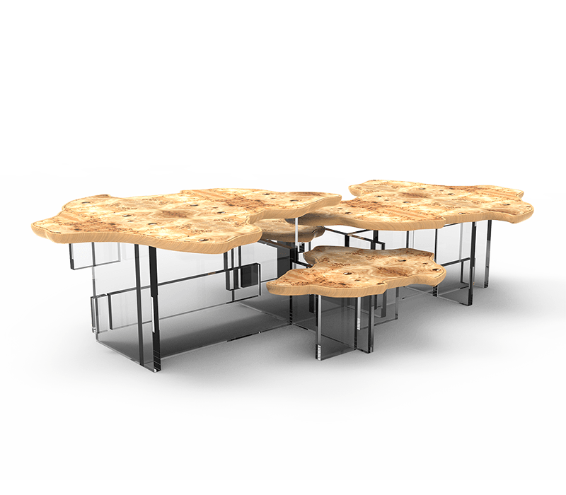 0-106 Центральный стол из тополя Моне Boca Do Lobo 