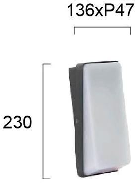 Terzo Light Алюминиевый светодиодный уличный настенный светильник Tibuok V4197800  - Вид №1