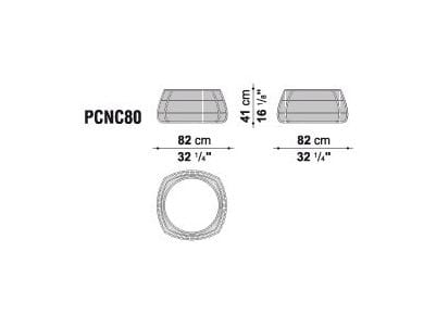 Круглый стол из полиэтилена B&B Italia Outdoor Canasta ' 13 ARCH-00015646 - Вид №1