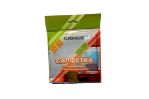 17930743 Салфетка из микрофибры для оптики и стекол 30х30 см 3595 EUROHOUSE