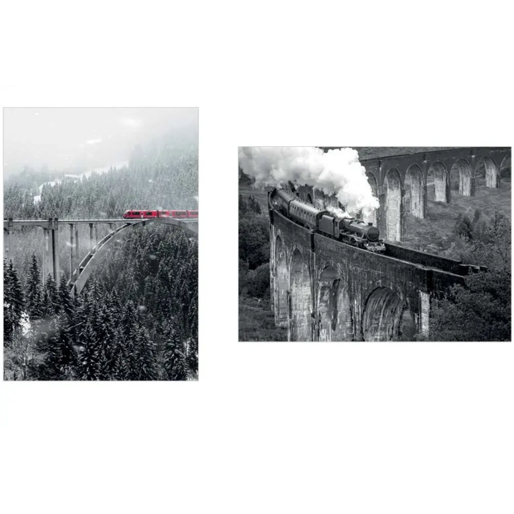 Постер Арт дизайн Полным ходом 39x49 см 2 шт STLM-2068093