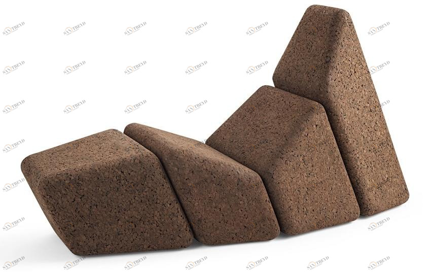 BlackCork Стул из пробки Cacao sun-id-1377844