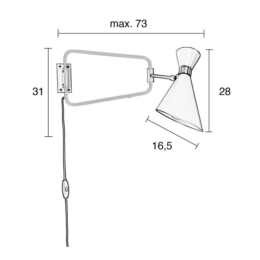 Светильник настенный Shady, белый Zuiver 5400017 - Вид №1