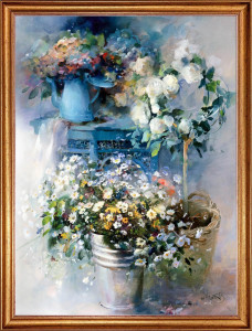 93841962 Картина на холсте "Подарки лета" 80х60 см Willem Haenraets ХВ-х13 STLM-0586196 РУССКАЯ КОЛЛЕКЦИЯ