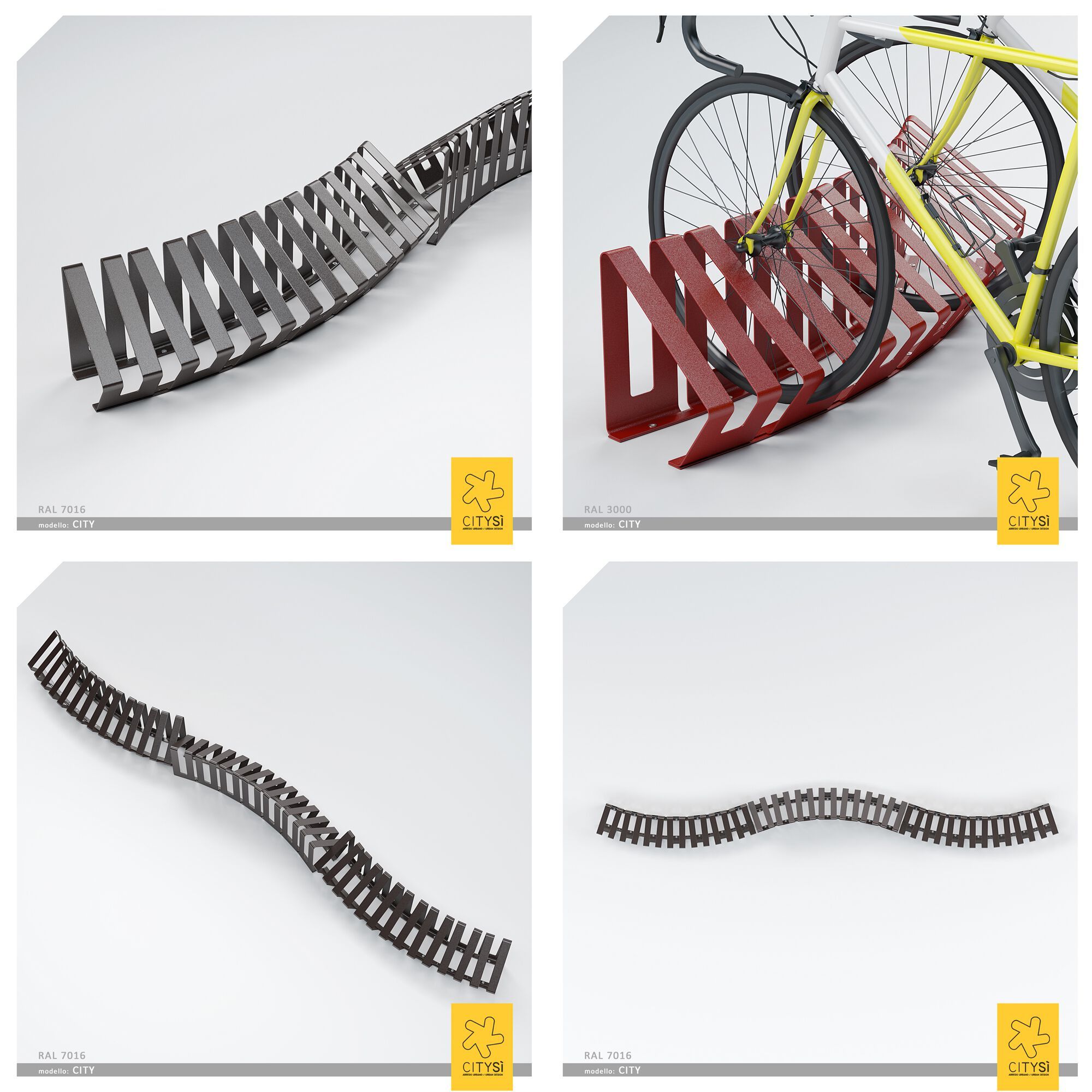 Стальная стойка для велосипедов CITYSì город ARCH-00063458 - Вид №4