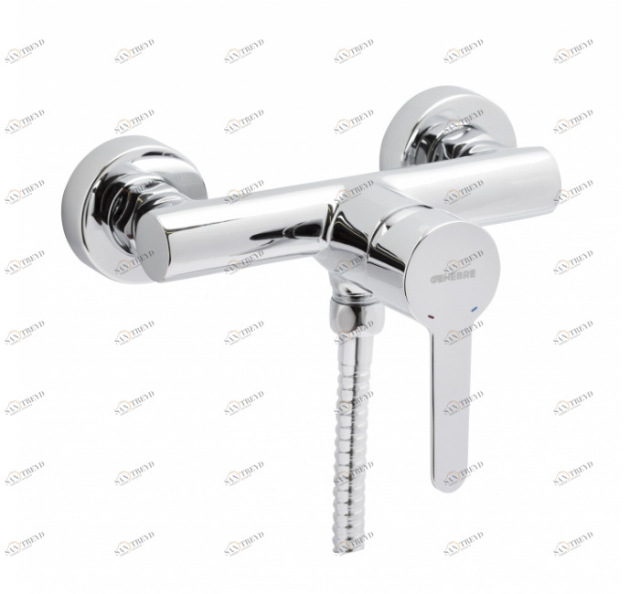 GENEBRE 65110 19 45 66 Смеситель для душа, однорычажный, с комплектом 