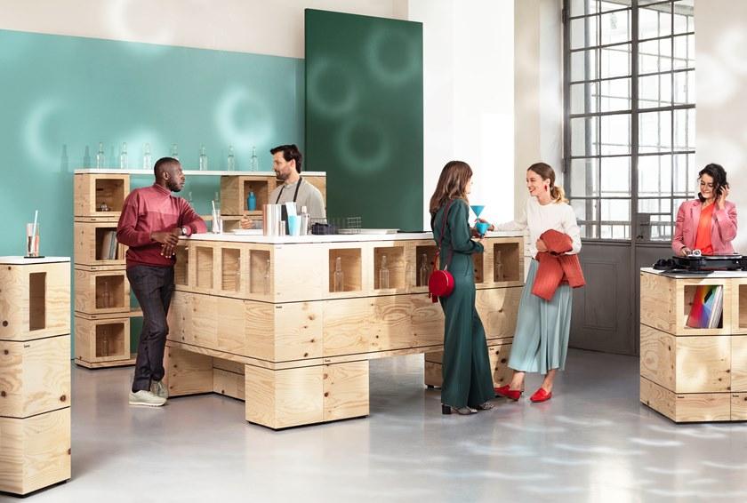 BENE Модульный офисный книжный шкаф Pixel sun-id-1470134 - Вид №11