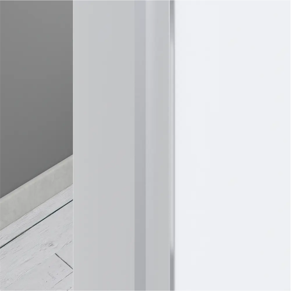 Дверь межкомнатная глухая без замка и петель в комплекте Invisible 60x200 см обратное открывание левое цвет белый 89367199 STLM-2201558 VFD  - Вид №3