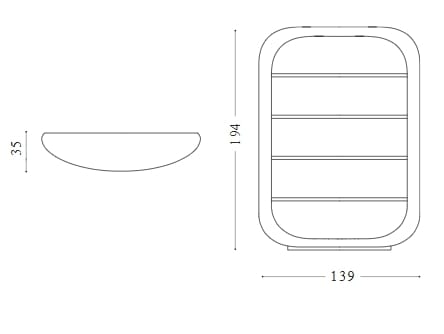 Отдельно стоящий книжный шкаф из металла и дерева EFORMA Polifemo ARCH-00139195 - Вид №3