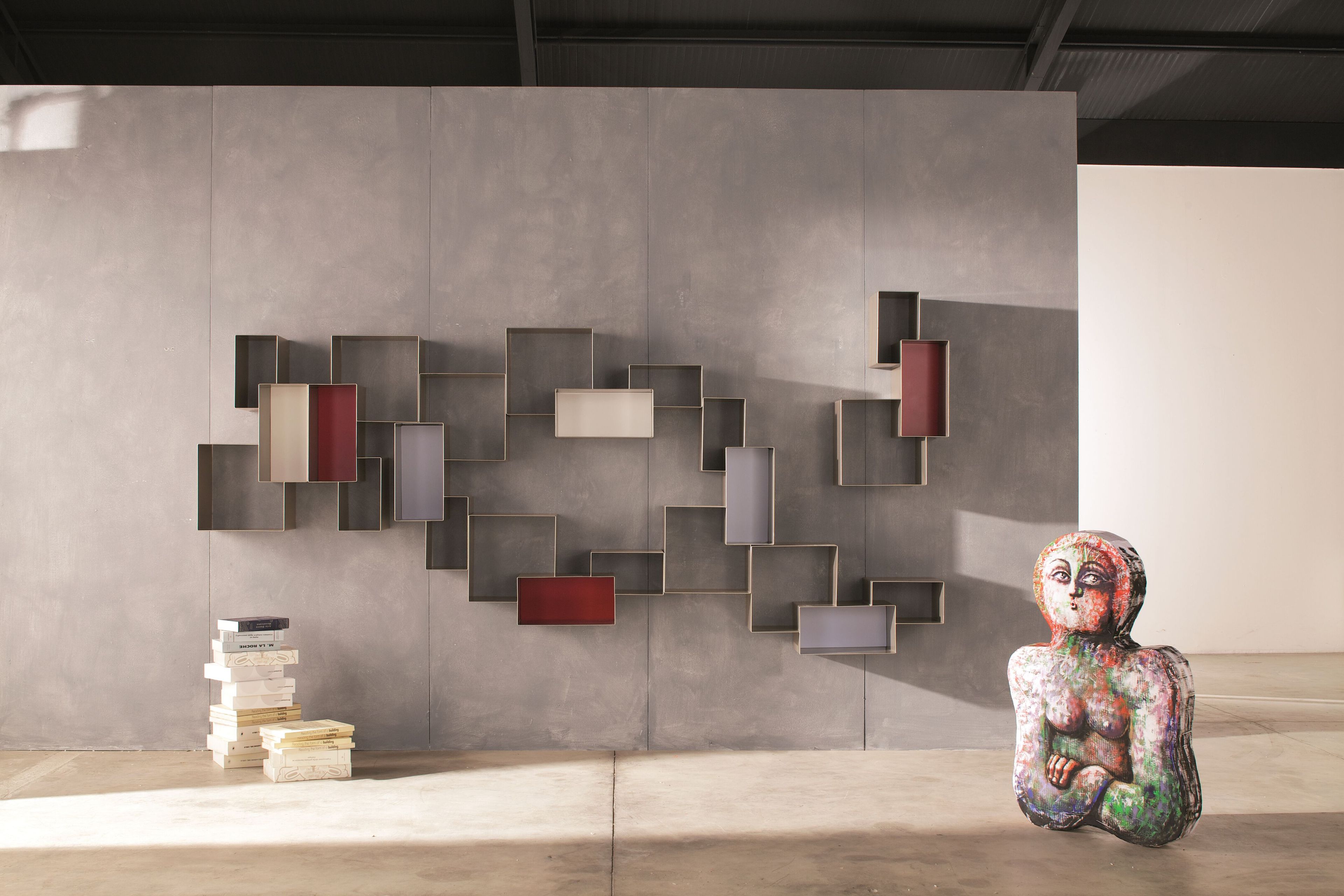 Металлическая секционная настенная Книжная полка Voltan Young ARCH-00043218 - Вид №6