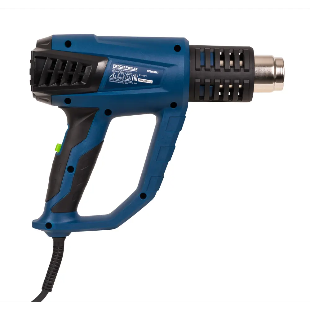 Строительный фен Rockfield RF20HGK1 профессиональный, 2000 Вт с комплектом насадок 89366424 STLM-1344616 - Вид №4
