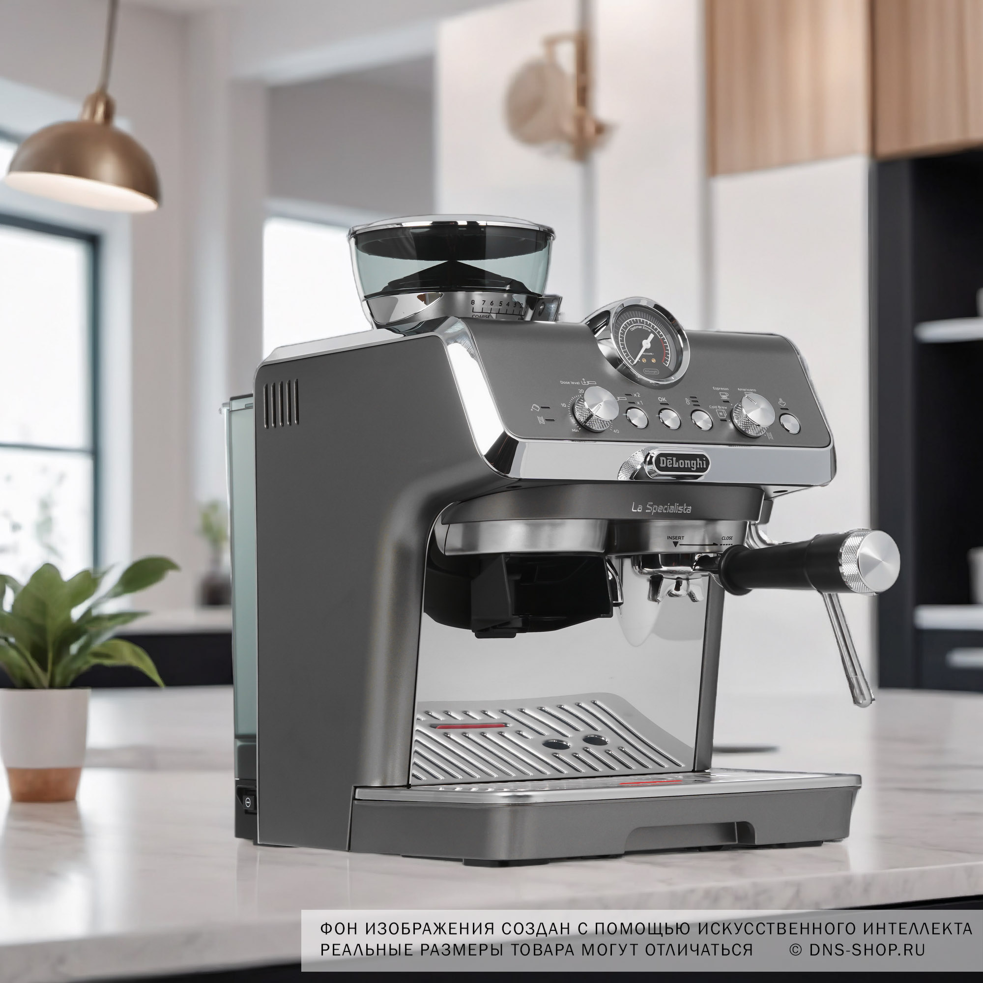 9098623 Кофеварка рожковая Delonghi EC9255.T серебристый STDN-0007225 - Вид №10