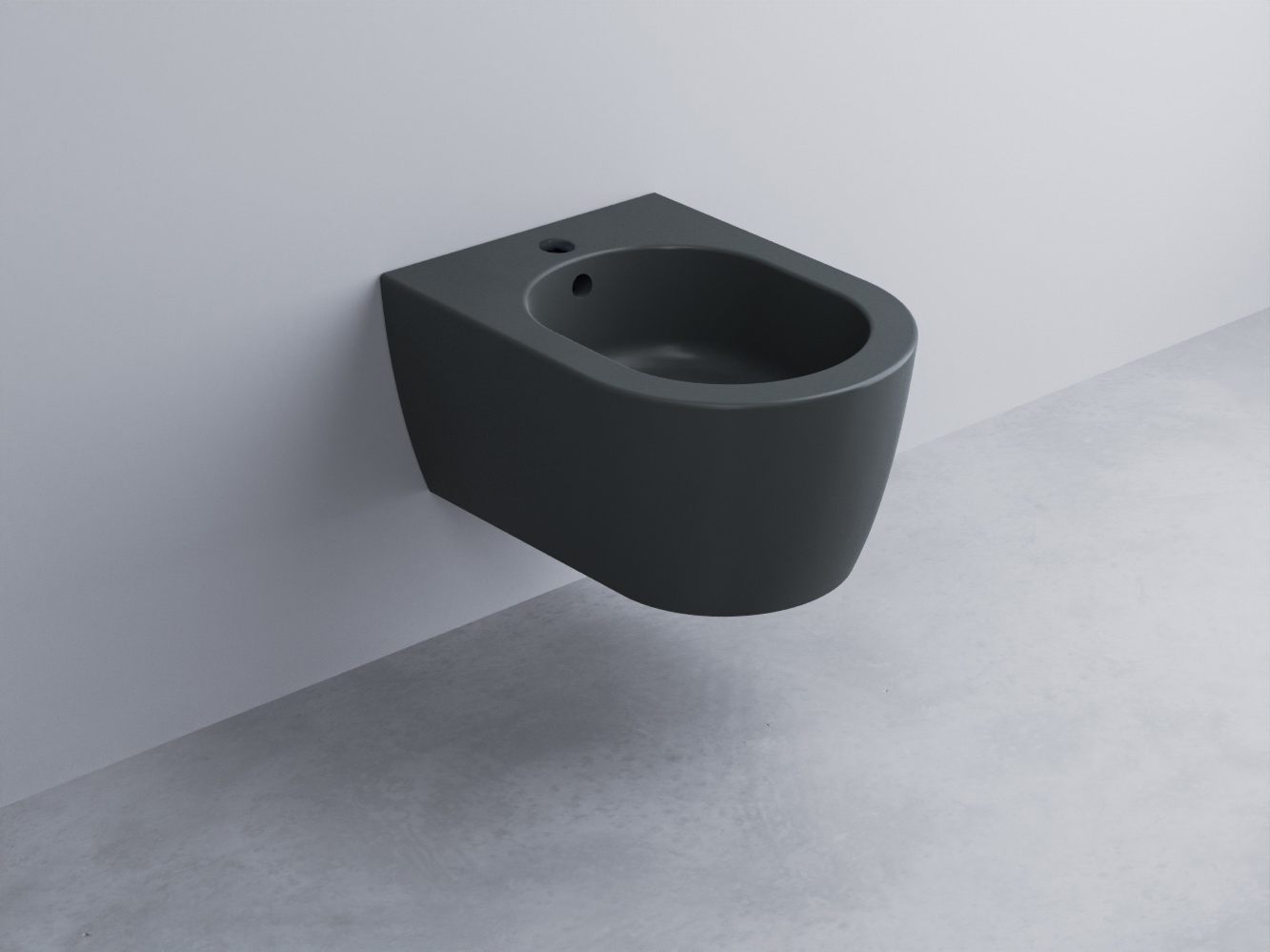 SMBSR-BA Биде подвесное с одним отверстием под смеситель, в комплекте с крепежами Mini 48 cielo Smile Ceramica Cielo