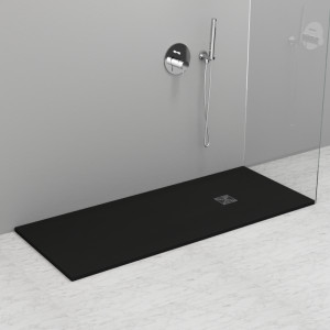 703754 Душевой поддон из минерального литья АНТРАЦИТ в комплекте с сифоном, Kerasan DOCCIA Италия